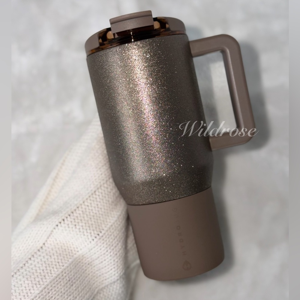 Hydrojug MIST 20 oz Coffee Traveler Mug Gold Glitter Birthday 2026 NWT
